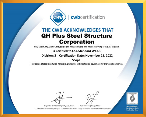 CWB CERTIFICATE